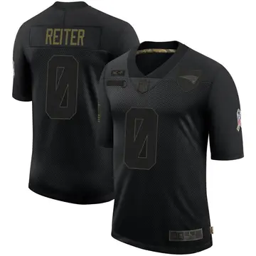 Nike Ross Reiter Men's Limited New England Patriots Black 2020 Salute To Service Jersey