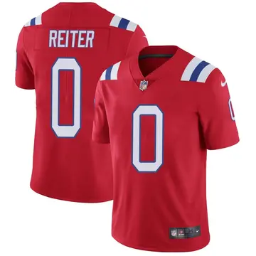 Nike Ross Reiter Men's Limited New England Patriots Red Vapor Untouchable Alternate Jersey