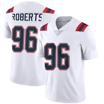 Nike Sam Roberts Men's Limited New England Patriots White Vapor Untouchable Jersey