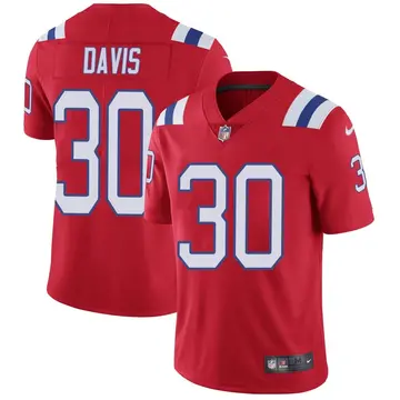 Nike Sean Davis Men's Limited New England Patriots Red Vapor Untouchable Alternate Jersey