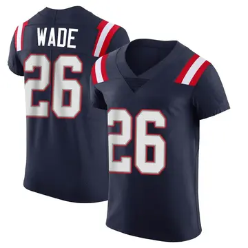 Nike Shaun Wade Men's Elite New England Patriots Navy Team Color Vapor Untouchable Jersey