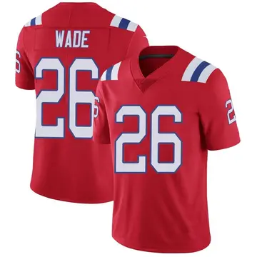 Nike Shaun Wade Youth Limited New England Patriots Red Vapor Untouchable Alternate Jersey