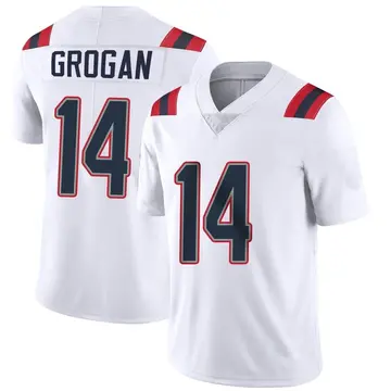 Nike Steve Grogan Men's Limited New England Patriots White Vapor Untouchable Jersey