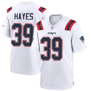 Nike Tae Hayes Men's Game New England Patriots White Jersey