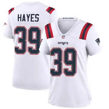 Nike Tae Hayes Women's Game New England Patriots White Jersey