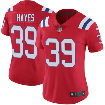 Nike Tae Hayes Women's Limited New England Patriots Red Vapor Untouchable Alternate Jersey