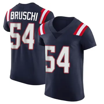 Nike Tedy Bruschi Men's Elite New England Patriots Navy Team Color Vapor Untouchable Jersey