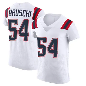 Nike Tedy Bruschi Men's Elite New England Patriots White Vapor Untouchable Jersey