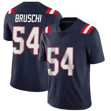 Nike Tedy Bruschi Men's Limited New England Patriots Navy Team Color Vapor Untouchable Jersey