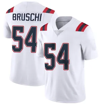 Nike Tedy Bruschi Men's Limited New England Patriots White Vapor Untouchable Jersey