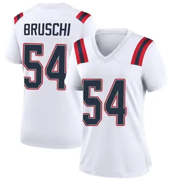 Nike Tedy Bruschi Women's Game New England Patriots White Jersey