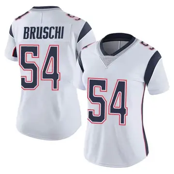 Nike Tedy Bruschi Women's Limited New England Patriots White Vapor Untouchable Jersey