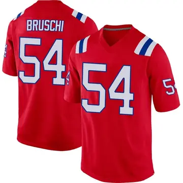 Nike Tedy Bruschi Youth Game New England Patriots Red Alternate Jersey