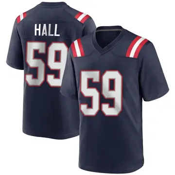 Nike Terez Hall Youth Game New England Patriots Navy Blue Team Color Jersey