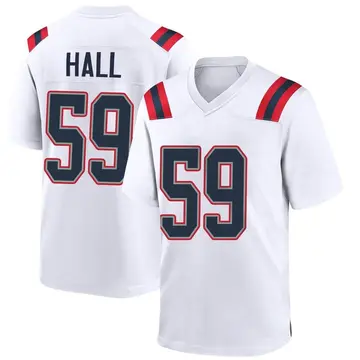 Nike Terez Hall Youth Game New England Patriots White Jersey