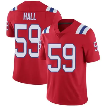 Nike Terez Hall Youth Limited New England Patriots Red Vapor Untouchable Alternate Jersey