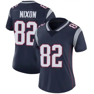 Nike Tre Nixon Women's Limited New England Patriots Navy Team Color Vapor Untouchable Jersey