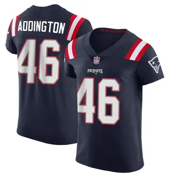Nike Tucker Addington Men's Elite New England Patriots Navy Team Color Vapor Untouchable Jersey