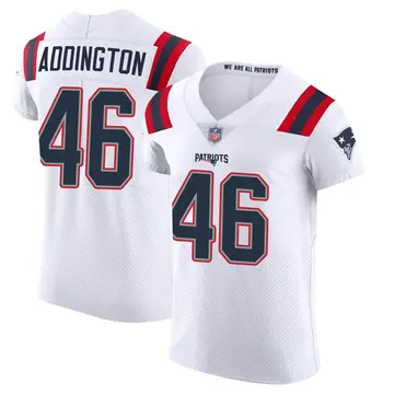 Nike Tucker Addington Men's Elite New England Patriots White Vapor Untouchable Jersey