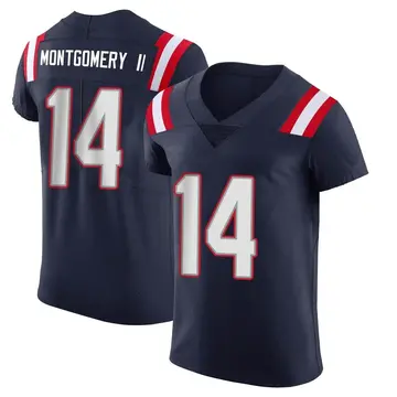 Nike Ty Montgomery Men's Elite New England Patriots Navy Team Color Vapor Untouchable Jersey