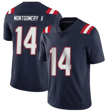 Nike Ty Montgomery Men's Limited New England Patriots Navy Team Color Vapor Untouchable Jersey