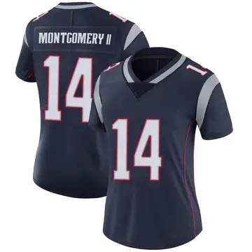 Nike Ty Montgomery Women's Limited New England Patriots Navy Team Color Vapor Untouchable Jersey