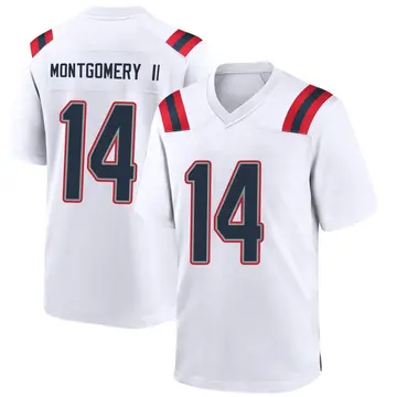 Nike Ty Montgomery Youth Game New England Patriots White Jersey