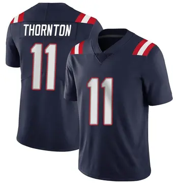 Nike Tyquan Thornton Men's Limited New England Patriots Navy Team Color Vapor Untouchable Jersey