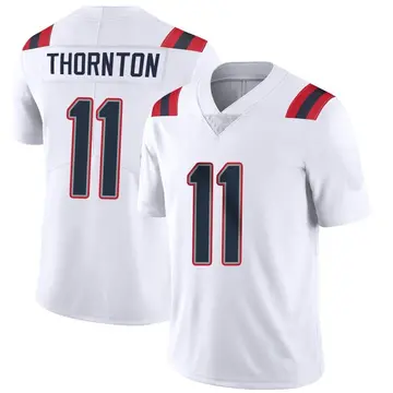 Nike Tyquan Thornton Men's Limited New England Patriots White Vapor Untouchable Jersey