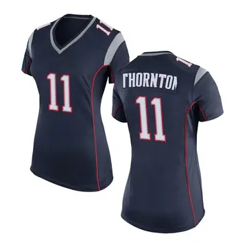 Nike Tyquan Thornton Women's Game New England Patriots Navy Blue Team Color Jersey