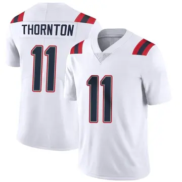 Nike Tyquan Thornton Youth Limited New England Patriots White Vapor Untouchable Jersey