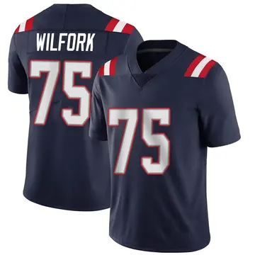 Nike Vince Wilfork Men's Limited New England Patriots Navy Team Color Vapor Untouchable Jersey