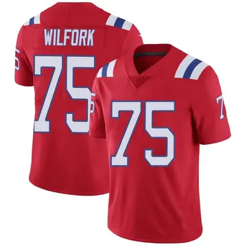 Nike Vince Wilfork Men's Limited New England Patriots Red Vapor Untouchable Alternate Jersey