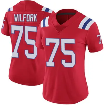 Nike Vince Wilfork Women's Limited New England Patriots Red Vapor Untouchable Alternate Jersey