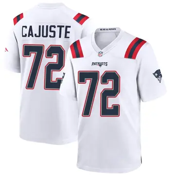 Nike Yodny Cajuste Men's Game New England Patriots White Jersey
