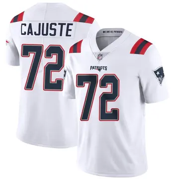 Nike Yodny Cajuste Men's Limited New England Patriots White Vapor Untouchable Jersey