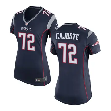 Nike Yodny Cajuste Women's Game New England Patriots Navy Blue Team Color Jersey