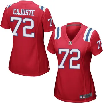 Nike Yodny Cajuste Women's Game New England Patriots Red Alternate Jersey