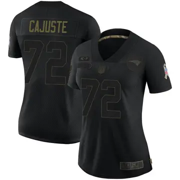 Nike Yodny Cajuste Women's Limited New England Patriots Black 2020 Salute To Service Jersey